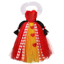 The Red Queen Halloween Dress for Girls Puffy Tulle Tutu Skirt - AwwwCos