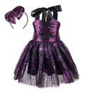 Toddler Kids Girl Bat Spider Cosplay Costume Birthday Party Witch Dress Up Outfit - AwwwCos