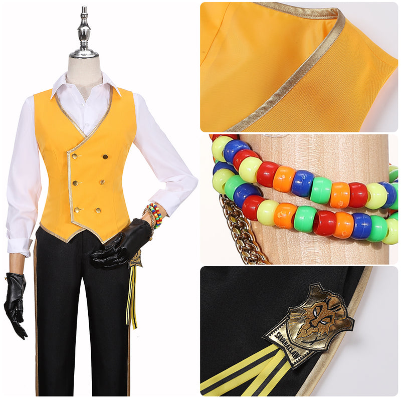 Twisted-Wonderland Savanaclaw Leona Kingscholar Cosplay Adult Uniform