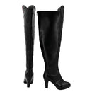 Twisted Wonderland Black Long Boots Riddle Cosplay Shoes - AwwwCos