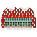 Two Person Couples Sweater for Women Men Conjoined Christmas Sweater - AwwwCos