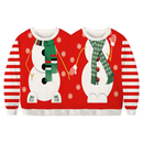 Two Person Couples Sweater for Women Men Conjoined Christmas Sweater - AwwwCos