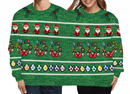 Two Person Couples Sweater for Women Men Conjoined Christmas Sweater - AwwwCos