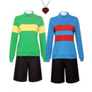 Undertale Frisk Chara Cosplay Costume Adult Hoodie Set