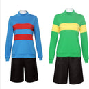 Undertale Frisk Chara Cosplay Costume Adult Hoodie Set