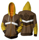 Unisex Game Kingdom 3D Sweatshirt Hearts Sora Riku Kairi Cosplay Coat - AwwwCos