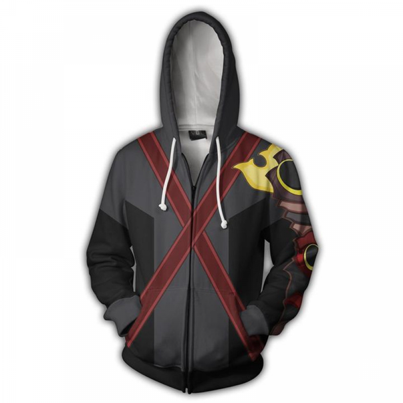Unisex Game Kingdom 3D Sweatshirt Hearts Sora Riku Kairi Cosplay Jacket