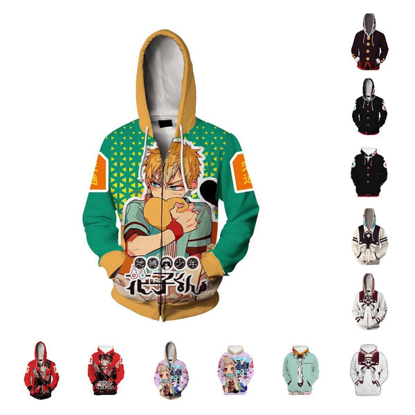 Unisex Hanako Kun Cosplay Costume Hoodie Printed Halloween Sweater