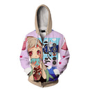 Unisex Hanako Kun Cosplay Costume Jacket Printed Zipper Coat Hoodies - AwwwCos