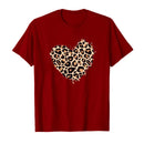 Valentine Women Love Heart O Neck T-Shirt Gift Shirt Casual Tee Tops - AwwwCos