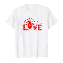 Valentine Women Love Heart Summer T-Shirt Gift Shirt Casual Tee Tops - AwwwCos