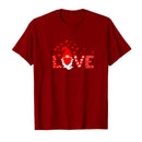 Valentine Women Love Heart Summer T-Shirt Gift Shirt Casual Tee Tops - AwwwCos