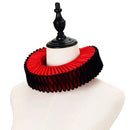 Victorian Elizabethan Clown Cosplay Accesory Fake Ruffles Collar for Party