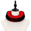 Victorian Elizabethan Clown Cosplay Accesory Fake Ruffles Collar for Party