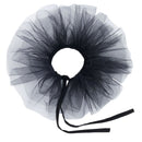 Victorian Elizabethan Clown Cosplay Accesory Tulle Layered Mesh Fake Ruffles Collar