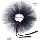 Victorian Elizabethan Clown Cosplay Accesory Tulle Layered Mesh Fake Ruffles Collar