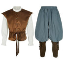 Vintage Medieval Pirate Viking Knight Cosplay Stage Full Costume - AwwwCos