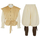 Vintage Medieval Pirate Viking Knight Cosplay Stage Full Costume - AwwwCos