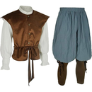 Vintage Medieval Pirate Viking Knight Cosplay Stage Full Costume - AwwwCos