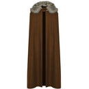 Vintage Shawl Cloak Medieval Renaissance Kings Cosplay Faux Fur Cape