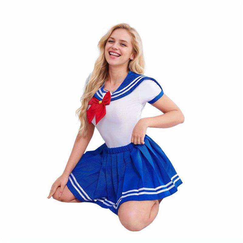 Warrior Water Ice Moon Cosplay Sailor Suit Performance Jumpsuit Skirt - AwwwCos