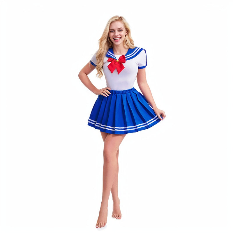 Warrior Water Ice Moon Cosplay Sailor Suit Performance Jumpsuit Skirt - AwwwCos