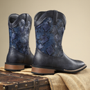 Western Cowboy Boots Men High Barrel British Workwear Knight Shoes - AwwwCos