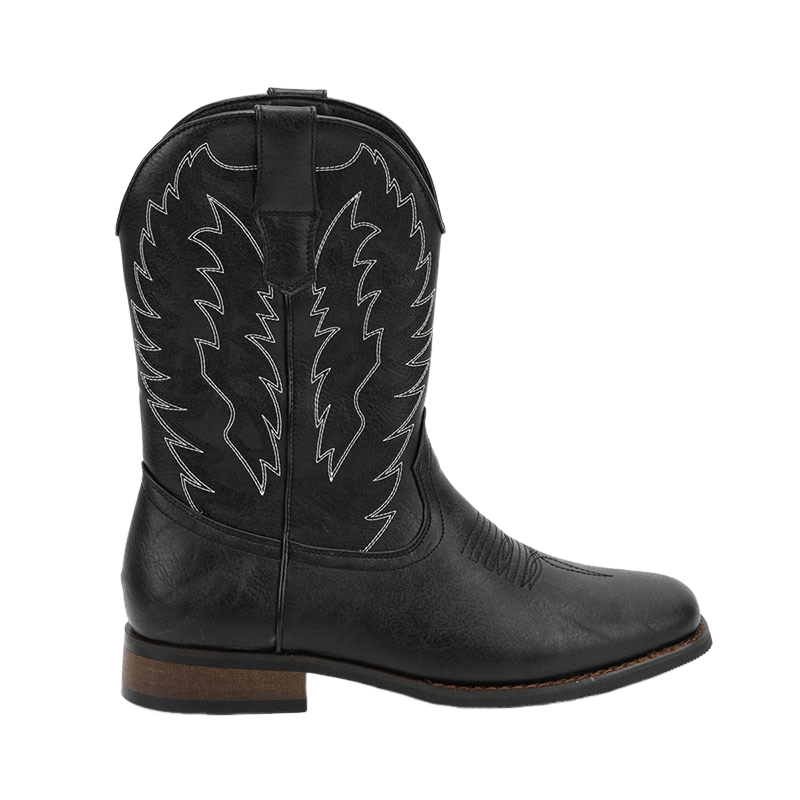 Western Cowboy Cosplay Men Shoes Embroidery Machine Car Boots - AwwwCos