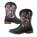 Western Cowboy Shoes Embroidered Craft Retro Mid-Barrel Knight Boots - AwwwCos