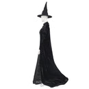 Wicked Elphaba Cosplay Costume Black Dress Velvet Cloak Hat