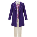 Movie Willy Wonka & the Chocolate Factory Cosplay Costume Classic Purple Suit