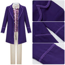 Movie Willy Wonka & the Chocolate Factory Cosplay Costume Classic Purple Suit