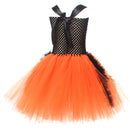 Witch Cosplay Kids Toddler Scary Crochet Top Puffy Tulle Tutu Skirt - AwwwCos