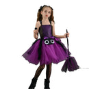 Witch Cosplay Kids Toddler Scary Crochet Top Puffy Tulle Tutu Skirt - AwwwCos