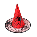 Witch Cosplay Spider Pattern Dance Mesh Wizard Magic Hat Decoration - AwwwCos
