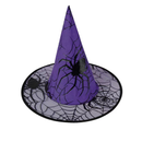 Witch Cosplay Spider Pattern Dance Mesh Wizard Magic Hat Decoration - AwwwCos