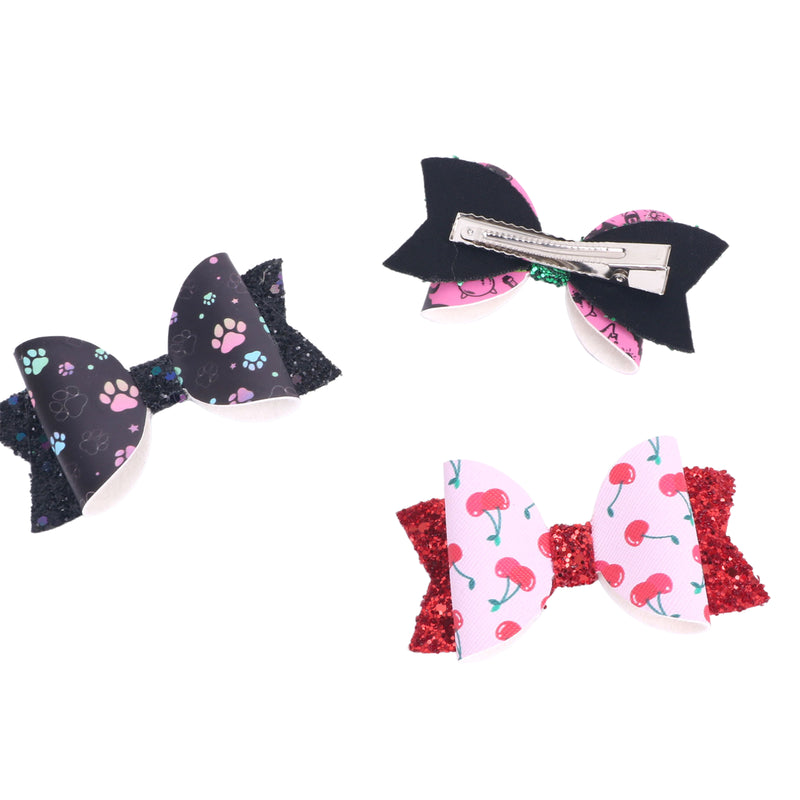 Witch Hair Accessories for Women Girls Printed Hairpiece Bowknot Clip Gift - AwwwCos