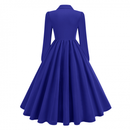 Women Gothic Tailcoat Victorian Stage Frock Black A Line Mourning Dress - AwwwCos