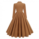 Women Gothic Tailcoat Victorian Stage Frock Black A Line Mourning Dress - AwwwCos