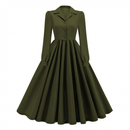 Women Gothic Tailcoat Victorian Stage Frock Black A Line Mourning Dress - AwwwCos