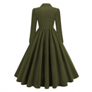 Women Gothic Tailcoat Victorian Stage Frock Black A Line Mourning Dress - AwwwCos