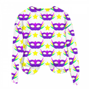 Woman Sweatshirts Round Neck Feather Printing Pullover Carnival Sweater