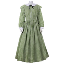 Women 1860s Civil War Dickens Plaid Dress Southern Belle Costume - AwwwCos
