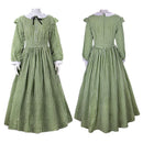 Women 1860s Civil War Dickens Plaid Dress Southern Belle Costume - AwwwCos