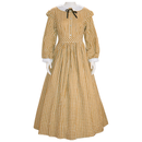 Women 1860s Civil War Dickens Plaid Dress Southern Belle Costume - AwwwCos