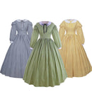 Women 1860s Civil War Dickens Plaid Dress Southern Belle Costume - AwwwCos