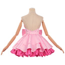 Women Alien Stage Mizi Cosplay Costume Pink Strapless Dress Accessories