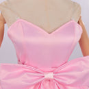 Women Alien Stage Mizi Cosplay Costume Pink Strapless Dress Accessories