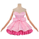 Women Alien Stage Mizi Cosplay Costume Pink Strapless Dress Accessories