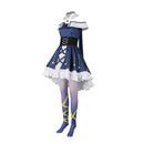 Women Anime BanG Dream! Fuji Miyako Cosplay Costume Purple Wig